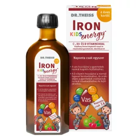   Dr.Theiss iron energy kids folyékony étrend-kiegészítő vassal és vitaminokkal 4 éves kortól 250 ml