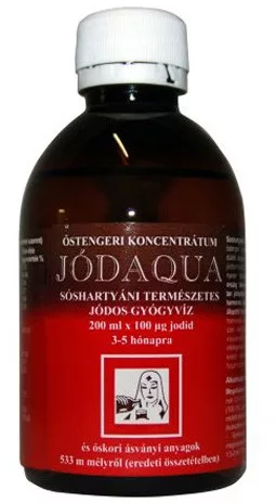 Jódaqua természetes jódos gyógyvíz 200 ml