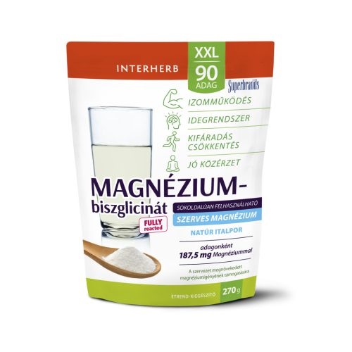 Interherb xxl 90 adag magnézium-biszglicinát italpor natúr 270 g