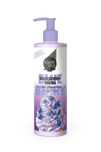 Organic Shop “áfonyás csavart fagyi” selymes tusfürdő gél 400 ml