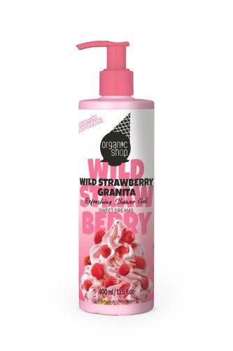 Organic Shop “erdei szamócás granita” frissítő tusfürdő gél 400 ml