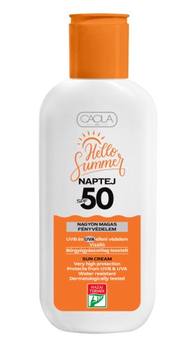 Caola hello summer vízálló naptej spf50 200 ml