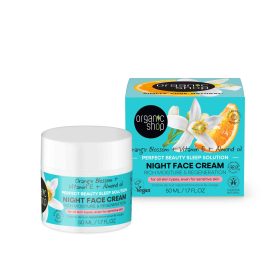   Organic Shop arckrém éjszakai narancsvirággal e-vitaminnal és mandulaolajjal 50 ml