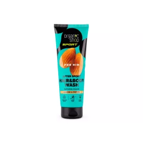  Organic Shop sportolás utáni sampon és tusfürdő mandulával és fehérjével 200 ml