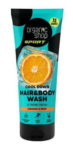 Organic Shop “cool down” sampon és tusfürdő naranccsal és mentával 200 ml