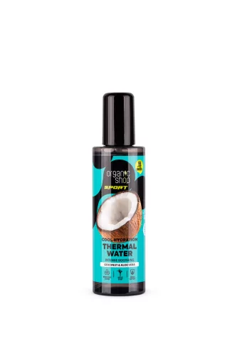 Organic Shop “cool hydration” termál testpermet kókuszvízzel és aloe verával 200 ml