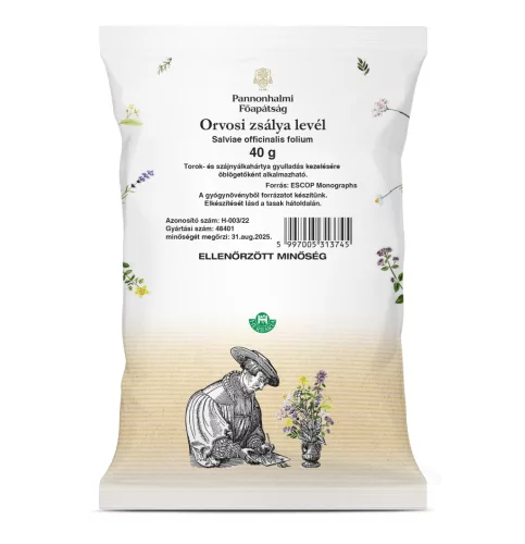 Pannonhalmi orvosi zsályalevél tea 40 g