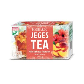   Herbária jeges tea hibiszkusz-barack gyümölcstea 20x2g 40 g