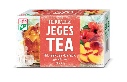 Herbária jeges tea hibiszkusz-barack gyümölcstea 20x2g 40 g