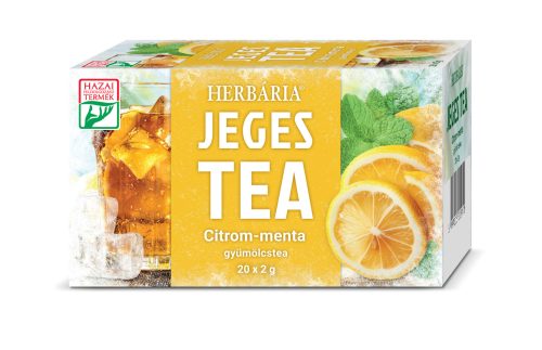 Herbária jeges tea citrom-menta gyümölcstea 20x2g 40 g
