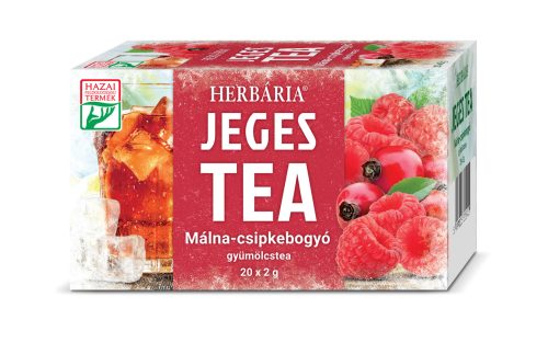 Herbária jeges tea málna-csipkebogyó gyümölcstea 20x2g 40 g