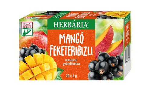 Herbária mangó feketeribizli ízesítésű gyümölcstea 20x2g 40 g