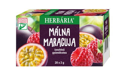 Herbária málna maracuja ízesítésű gyümölcstea 20x2g 40 g