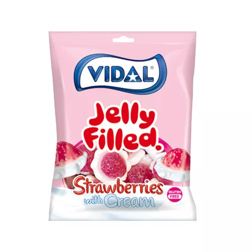 Vidal gumicukor töltött eper 85 g