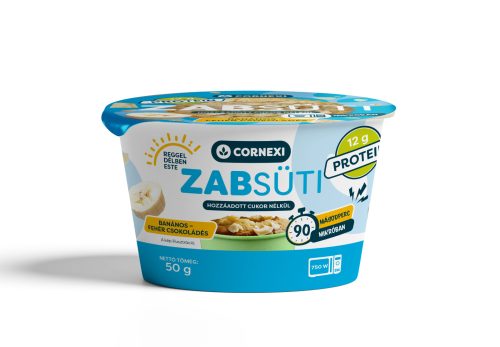 Cornexi zabsüti hozzáadott cukor nélkül, banános fehércsokoládés, édesítőszerrel és fehérjével 50 g
