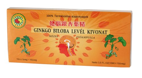 Sun Moon ginkgo biloba levél kivonat 10x10ml ivóampulla 100 ml