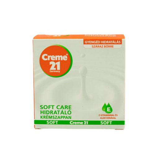 Creme21 soft care hidratáló krémszappan e-vitaminnal és aloe verával száraz bőrre 125 g