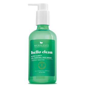   Biobalance hello clean faggyútermelést szabályozó arclemosó gél szalicilsavval kombinált és zsíros bőrre 250 ml