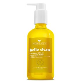   Biobalance hello clean ragyogást fokozó arclemosó gél kurkumával minden bőrtípusra 250 ml