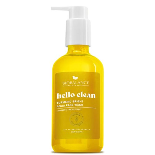 Biobalance hello clean ragyogást fokozó arclemosó gél kurkumával minden bőrtípusra 250 ml