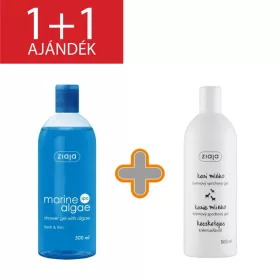   Ziaja tengeri algás tusfürdő 500ml+1 db ajándék kecsketejes tusfürdő 500 ml