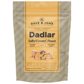   Dave & Jon's dates salted caramel peanut mag nélküli ízesített datolya sós karamell ízben, hozzáadott cukor nélkül 125 g