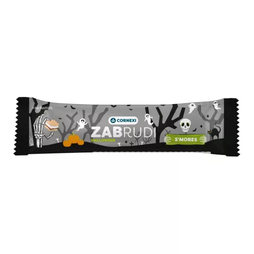 Cornexi zabrudi halloween vanília ízű töltelékkel töltött, marshmallow ízű zabrúd kakaós tejbevonattal 30 g