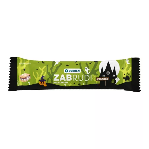 Cornexi zabrudi halloween vanília ízű töltelékkel töltött, marshmallow ízű zabrúd kakaós tejbevonattal 30 g