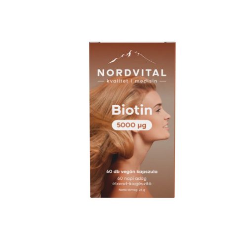 Nordvital biotin (b7-vitamin) vegán kapszula 60 db