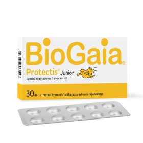 Biogaia protectis junior rágótabletta eper ízű 30 db