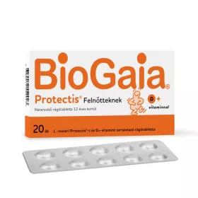   Biogaia protectis felnőtteknek d-vitaminnal rágótabletta narancs ízű 20 db