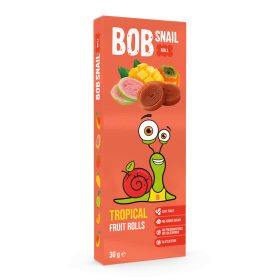   Bob Snail gyümölcstekercs trópusi gyümölcsök (mangó, datolyaszilva, guava) 30 g