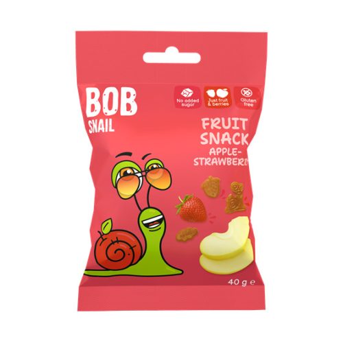 Bob Snail gyümölcs snack alma-eper 40 g