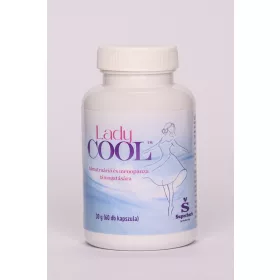   Lady Cool barátcserjét, ashwagandát és gyógynövényeket tartalmazó kapszula menstruáció és menopauza támogatására 60 db