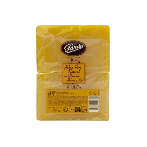 Pardo tiszta glicerin szappan aloe verával és mézzel 2x125g 250 g