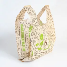 Ingvállas ökotextil táska nagy 1 db