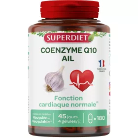   Superdiet q10 koenzim + fokhagyma kivonat, a szív és érrendszer támogatására 180 db