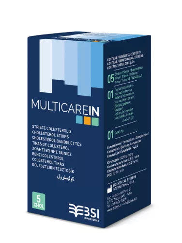 MultiCare IN koleszterin tesztcsík 5db