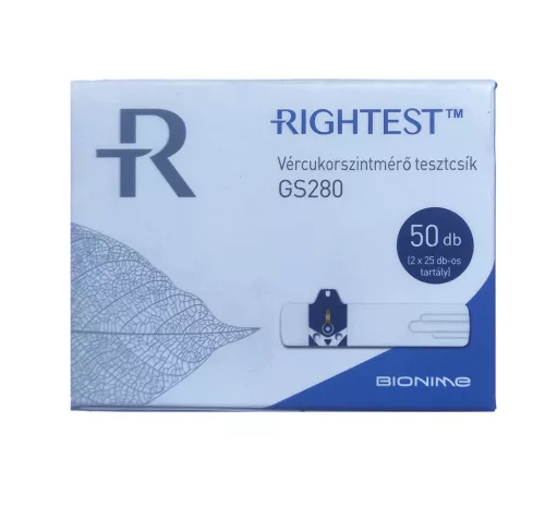 BIONIME RIGHTEST GS280 vércukor tesztcsík 50 db