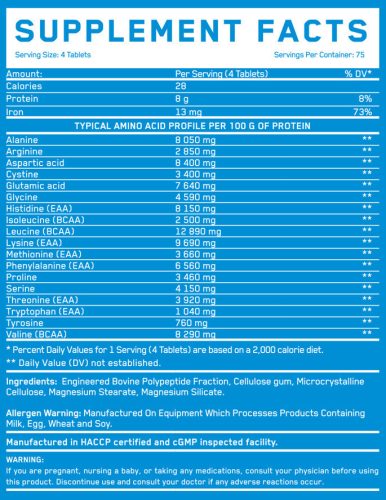 EverBuild Nutrition - CRYO BEEF AMINO 8000 MG Vérplazma Amino komplex