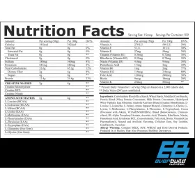   EverBuild Nutrition MASS BUILD 908 g / 2724 g / 5448 g - 2720, Strawberry - Izomtömegnövelő, eper