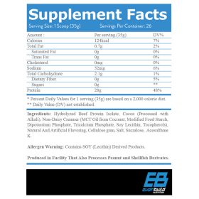   EverBuild Nutrition 100% Beef Isolate 908 g / 1816 g - 1816, Chocolate - Marhafehérje izolátum