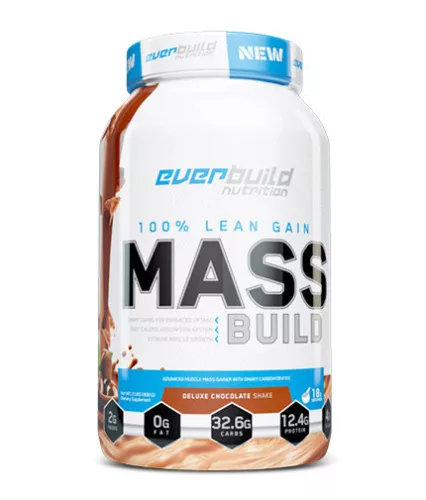 EverBuild Nutrition MASS BUILD 908 g / 2724 g / 5448 g - 908, Vanilla - Izomtömegnövelő, Vanilia