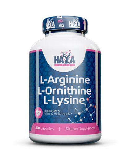 HAYA LABS - L-Arginine L-Ornithine L-Lysine  /100 kapszula