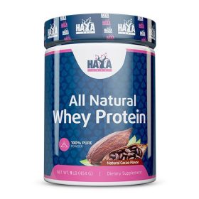   Haya Labs - 100% All Natural Whey Protein / Natural Cacao 454g - Tejsavófehérje