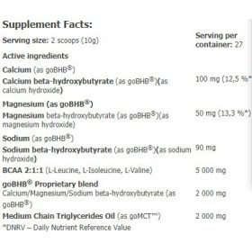 KetoLean® Keto goBHB® + BCAA 270g - fresh lemon