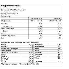   Amix Nutrition - Gold Whey Protein Isolate 2280g - Vanilia - Tejsavó Fehérje Izolátum