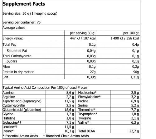 Amix Nutrition - Gold Whey Protein Isolate 2280g - Pineapple Coconut Juice - Tejsavó Fehérje Izolátum, Ananász-kókusz