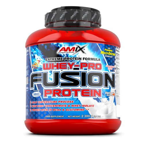 AMIX Nutrition - WheyPro FUSION protein 500g / 1000g / 2300g / 4000g - 2300, Strawberry - Tejsavó Fehérje, eper