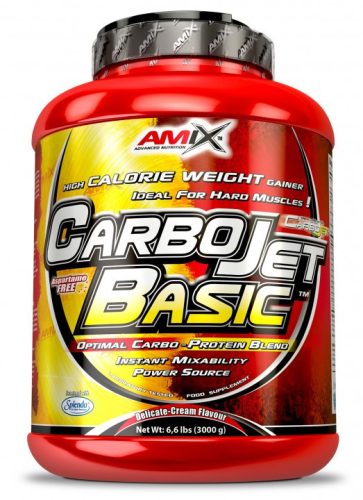 Amix Nutrition - CarboJet™ Basic 3000 g / 6000 g - 3000, eper - Izomtömegnövelő